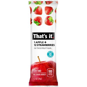 That's it Apple And Strawberry Fruit Bar 35g