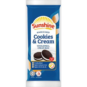 Sunshine Enriched Cookies And Cream Wholemeal 65g