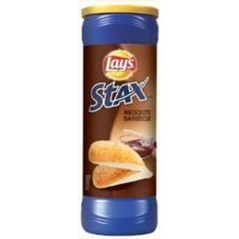 Lay's Stax Mesquite Barbecue Flavored Potato Crisps 156g pack Of 12