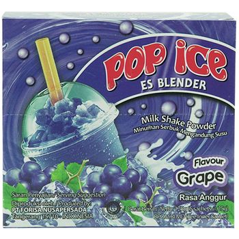 Pop Ice Milk Shake Powder Grape Flavor 25g