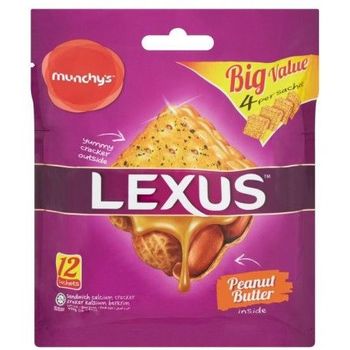 Lexus Cream Sandwich Calcium Crackers Peanut Butter 418g