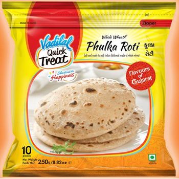 Vadilal Phulka Roti Frozen 10pcs 25g