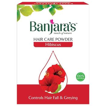 Banjara's Hibiscus Hair Care Powder Pure Herb 100g