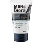 Biore Men Bright Oil Clear Charcoal Facial Scrub 100g