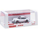 Tarmac Works RWB 964 White/Red stripe Ducktail Diecast Car