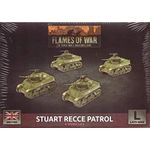 Battlefront Miniatures Flames of War Late War British Stuart Recce Patrol BBX58