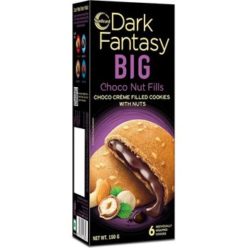 Sunfeast Cookies Dark Fantasy Big Choco Nut Fills 150g