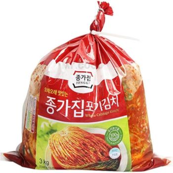 Chongga Poggi Kimchi Whole Cabbage Kimchi 3kg