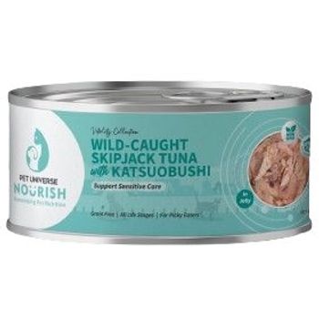 Pet Universe Nourish Cat Wet Food - Wild Caught SkipJack Tuna with Katsuobushi 70g