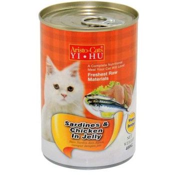 Aristo Cats Cat Canned Food Sardine And Chicken In Jelly 400g
