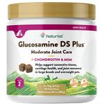 NaturVet Glucosamine DS Plus Moderate Joint Care Dog Soft Chews (120 Soft Chews)