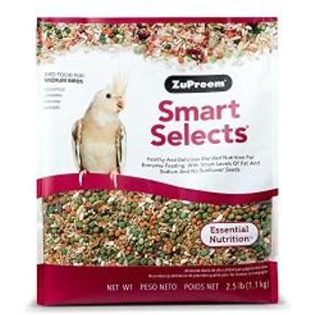 ZuPreem Smart Selects Bird Food Cockatiels and Love birds 1133g