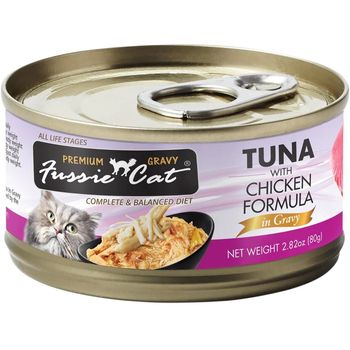 Fussie Cat Grain Free Tuna And Chicken Case 80g