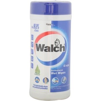 Walch Anti Bacterial Wet Wipes Aloe 40 Sachet