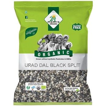 24 Mantra Organic Dal Urad Black Split Pouch 500g