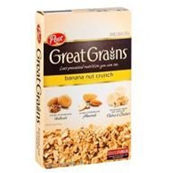 Post Great Grains Banana Nut Crunch Whole Grain Cereal 15.5oz Pack Of 12