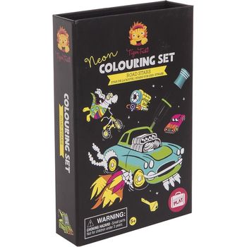 Tiger Tribe Neon Coluring Set Road Stars