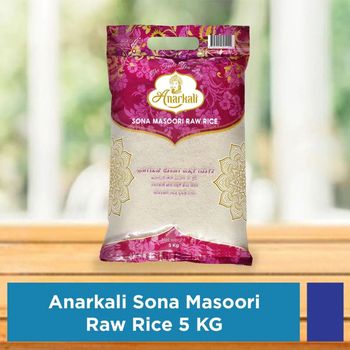 Anarkali Sona Masoori Raw Rice 5kg