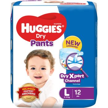 Huggies Dry Pants Regular 12pcs Large