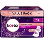 Kotex Total Protection Overnight Wing (35cm) Value Pack