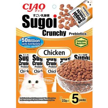 Ciao Cat Sugoi Crunchy Prebiotics Chicken 5 x 22g