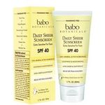 Babo Botanicals SPF 40 Daily Sheer Facial Sunscreen Unscented 50ml