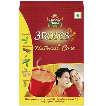 Brooke Bond 3 Roses Natural Care Tea With 5 Natural Ingredients 500g