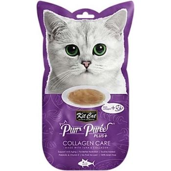 Kit Cat Purr Puree Plus Cat Treat Tuna For Collagen Care 15g