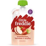 Little Freddie Organic Fragrant Strawberries, Bananas and Apples 100g