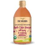 De Nigris Organic Apple Cider Vinegar With Honey Cranberry 500ml