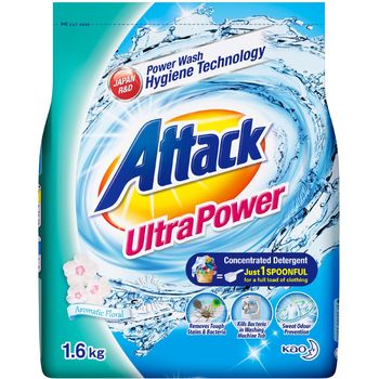Attack Powder Detergent Ultra Power Aromatic Floral