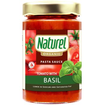 Naturel Organic Pasta Sauce Tomato With Basil 240g