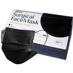 Wistech Surgical Mask 50pcs Black