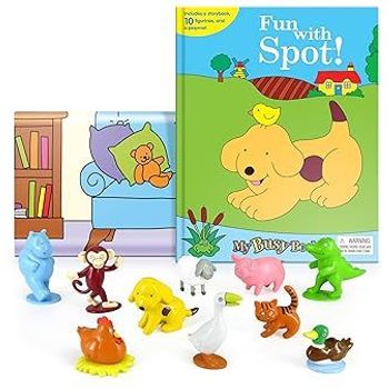 Phidal Publishing Fun with Spot My Busy Books Storybook 10 Figurines Playmat