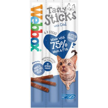 Webbox Cat Kitten Tasty Sticks Chews With Cod