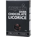 Organic Times Dark Chocolate Licorice 150g