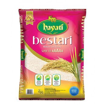 Hayati Bestari Merah 5A Beras 10kg 