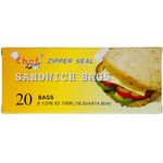 Chef Zipper Seal Sandwich Bags 20pcs