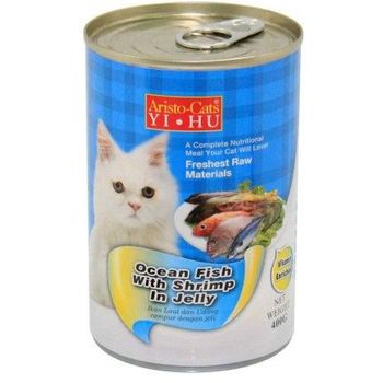 Aristo Cats Cat Canned Food Ocean Fish With Shrimp In Jelly 400g