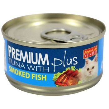 Aristo Cats Premium Plus Tuna with Smoked Fish 80g (24 cans) - TNR Project Sg