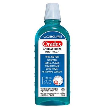 Oradex Mouthwash Antibacterial Formula 0.75l