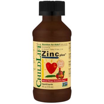 Child Life Zinc Plus Natural Mango Strawberry 118ml