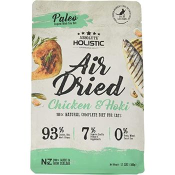 Absolute Holistic Chicken And Hoki Air Dried Food 500g