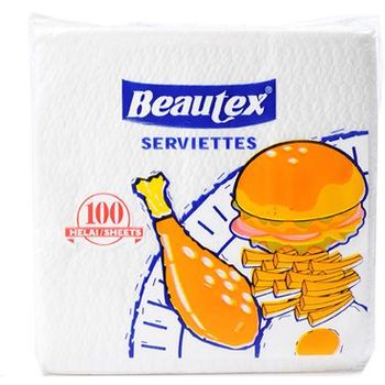 Beautex Napkins White 100S