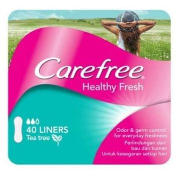 Carefree Healthy Fresh Tea Tree Scented Panty Liners 40g