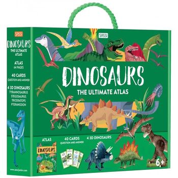 Sassi The Ultimate Atlas And Model Set Dinosaurs 64 Pieces
