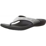 Spenco Women's Breeze Sandal Slide Black Silver 8 M US