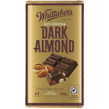 Whittaker's Chocolate Dark Almond 250g