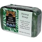 One With Nature Peppermint Dead Sea Mineral Soap 200g Bar