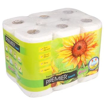 Premier kitchen towel 6rolls x 2ply x 60sheets